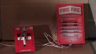 Testing the old Simplex Fire Alarms from the old school