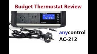 Budget Thermostat - Anycontrol AC-212  - Setup and Review