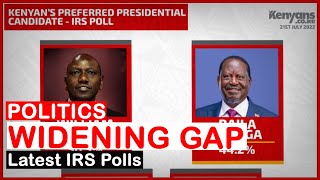ELECTION UPDATE| Latest IRS Poll Between DP Ruto and Raila | news 54.