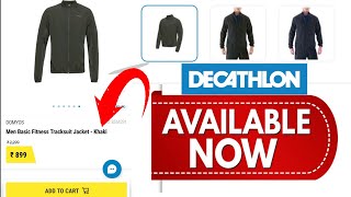 DECATHLON | DOMYOS Men Basic Fitness Tracksuit Jacket - Khaki | @decathlon_india