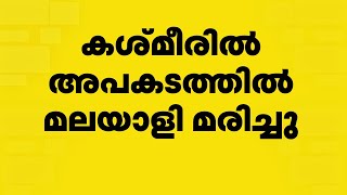 കാശ്മീരിൽ ട്രക്കും ടെമ്പോ ട്രാവലറും കൂട്ടിയിടിച്ച് മലയാളി മരിച്ചു | Kashmir