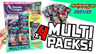 2 SIGNATURE CARDS!! | Panini ADRENALYN XL Premier League 2021/22 | FOUR MULTIPACKS!!
