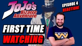 JOJO'S BIZARRE ADVENTURE EPISODE 4 REACTION | FIRST TIME WATCHING!