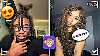 RIZZING BADDIES LATE AT NIGHT😈😍 (MONKEY APP) PT. 2