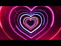 4k abstract neon lights hearts tunnel vj motion background free vj loops 4k vj loops