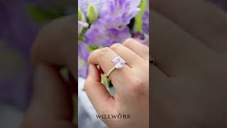 Princess Cut Lavender Ring #willworkjewelry #engagementrings #bridalring #willworkjewelry