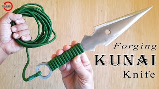 KNIFE MAKING | Forging a flying KUNAI knife