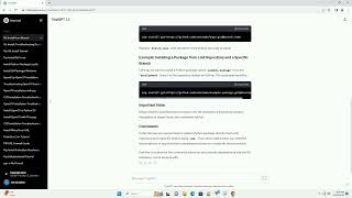 pip install git from branch