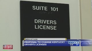 Proposal to change Kentucky driver's licenses