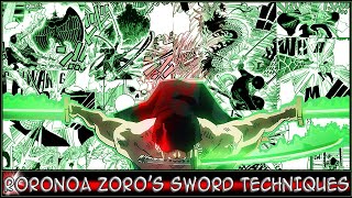 Pirate Hunter Zoro | All Techniques | East Blue - Wano | CC