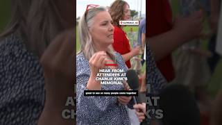 Hear from attendees at Charlie Kirk’s memorial