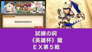 【モンハンライダーズ】試練の祠《英雄杯》龍　ＥＸ第５戦