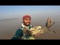 चिंबोऱ्या पकडून घरी येता येता भेटला मोठा king size चा चिंबोरा big mud crab hunting. crab