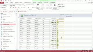 Access Tutorial - Applying conditional formatting rules