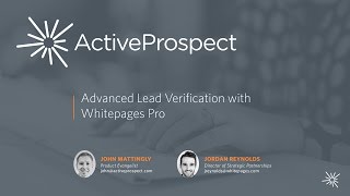 Advanced Lead Verification with Whitepages Pro
