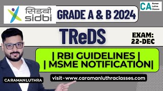 TReDS Platform | MSME | SIDBI Grade A 2024 | Important |