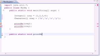 Intermediate Java Tutorial 17 Generic Methods