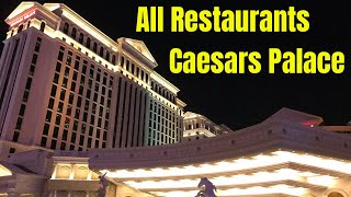 All Restaurants at Caesar’s Palace Las Vegas