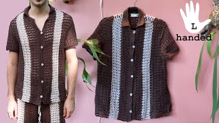 Tutorial: A crochet shirt that actually fits! (Left-handed pattern)