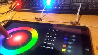 RGB LED controller app