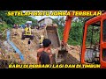 Setelah Batu jomba Terbelah, Baru Jalan Di Perbaiki Dan Di timbun lagi