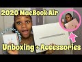 2020 MACBOOK AIR UNBOXING PLUS ACCESSORIES🤩