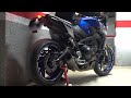 mt 09 cold start u0026 sound 🔥 full akrapovic raw sound