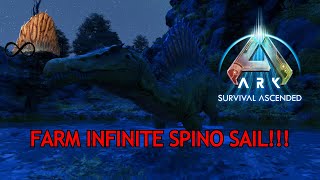 Farm INFINITE Spino Sail in The Center!! Ark: Survival Ascended