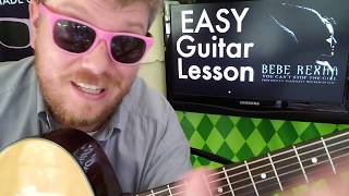 Bebe Rexha - You Can't Stop The Girl / Maleficent 2 // easy guitar tutorial beginner fingerstyle
