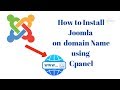 How to install Joomla on your domain using control panel