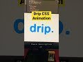 Drip Text Animation | HTML CSS #css #animation #tutorials #shortvideo