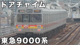 東急9000系 ドア開閉