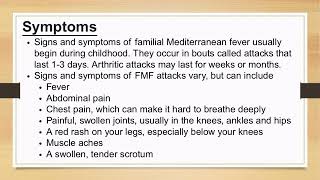 Familial Mediterranean fever | FMF |#fever #fmf #medicalstudent