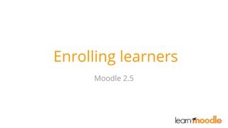 Enrolling learners