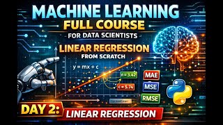 Machine Learning Tutorial for Data Scientists | Day 2: Linear Regression from Scratch