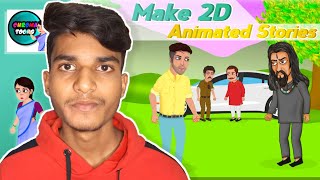 How to Make Animation Videos with Chroma Toons || Make 2D Animated Cartoon Stories Using Mobile