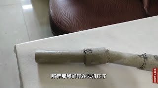 水管焊接口是歪的导致漏水，大家看水管焊接成这样，能不漏水吗？