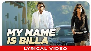 My Name Is Billa Lyrical Video Song | Telugu Billa Film |  Prabhas, Anushka | Mani Sharma