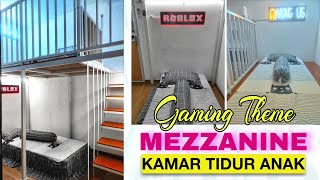 Create a gaming themed children's bedroom mezzanine