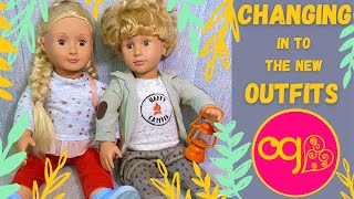 👚👕Our Generation Dolls Outfits Haul! Changing Our 18 Inch Boy & Girl Dolls Into The New Outfits!