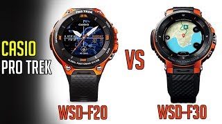 Casio Pro Trek WSD F20 vs WSD F30 | Casio Pro Trek Smartwatches