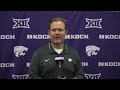 Conor Riley Kansas State OC Week 9 (Kansas) Press Conference