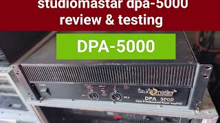 DPA-5000 studiomastar review and testing