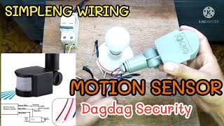 Paano mg Wiring ng Motion Sensor | Dagdag Security sa Bahay Mo | Local Electrician