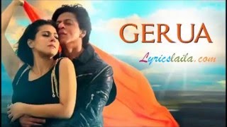 Geruwa Original Karaoke With Lyrics - Arijit Singh & Antara Mitra, Dilwaale,