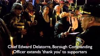 NYPD 120 Precinct gathers in solidarity