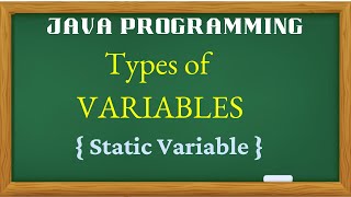 [Static Variable in Java] [Java Tutorial in Tamil] -2023