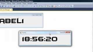 How to make a simple clock in visual basic 2010 [HD]