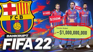 THE FIFA 22 BANKRUPT BARCELONA REBUILD!!! 💰