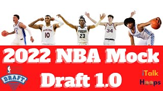 2022 NBA Mock Draft 1.0 | iTalkHoops